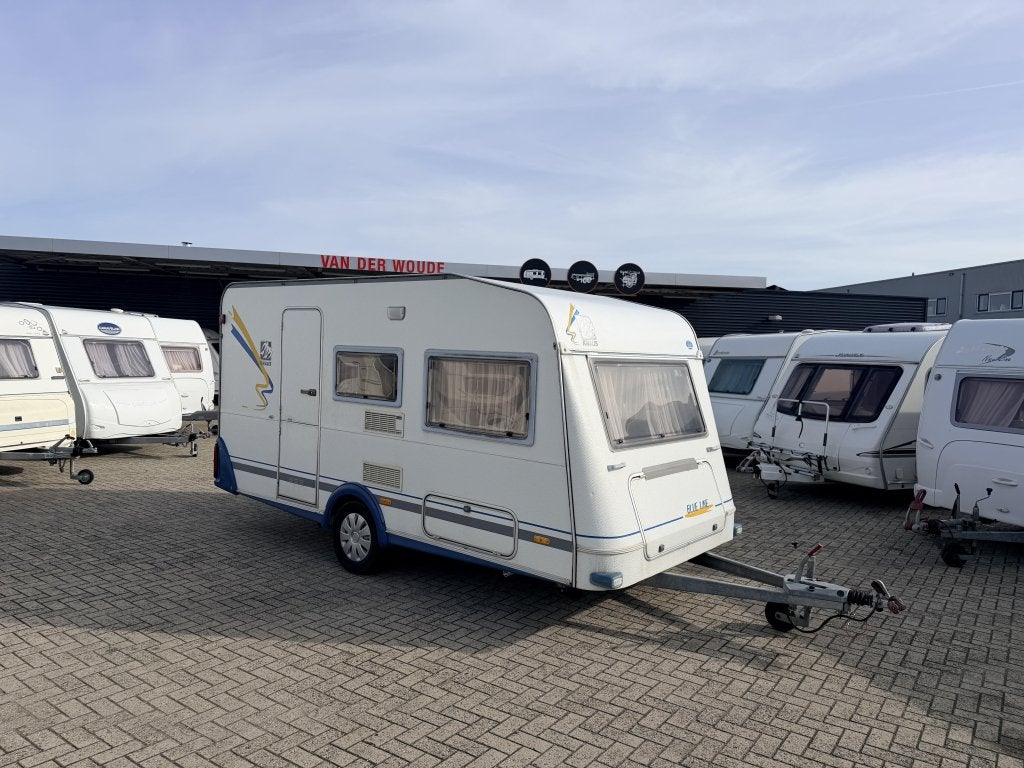Knaus Blue Line 400 TK Stapelbed,2x Zit & Tent, Caravans en Kamperen, Dwars-stapelbed, Bedrijf, 750 - 1000 kg, Reservewiel
