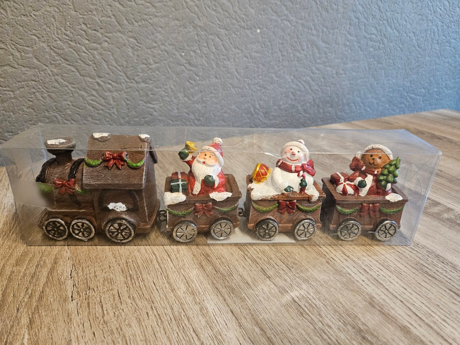 Kerst versiering trein met kerstman en sneeuwpop, Diversen, Ophalen of Verzenden, Nieuw
