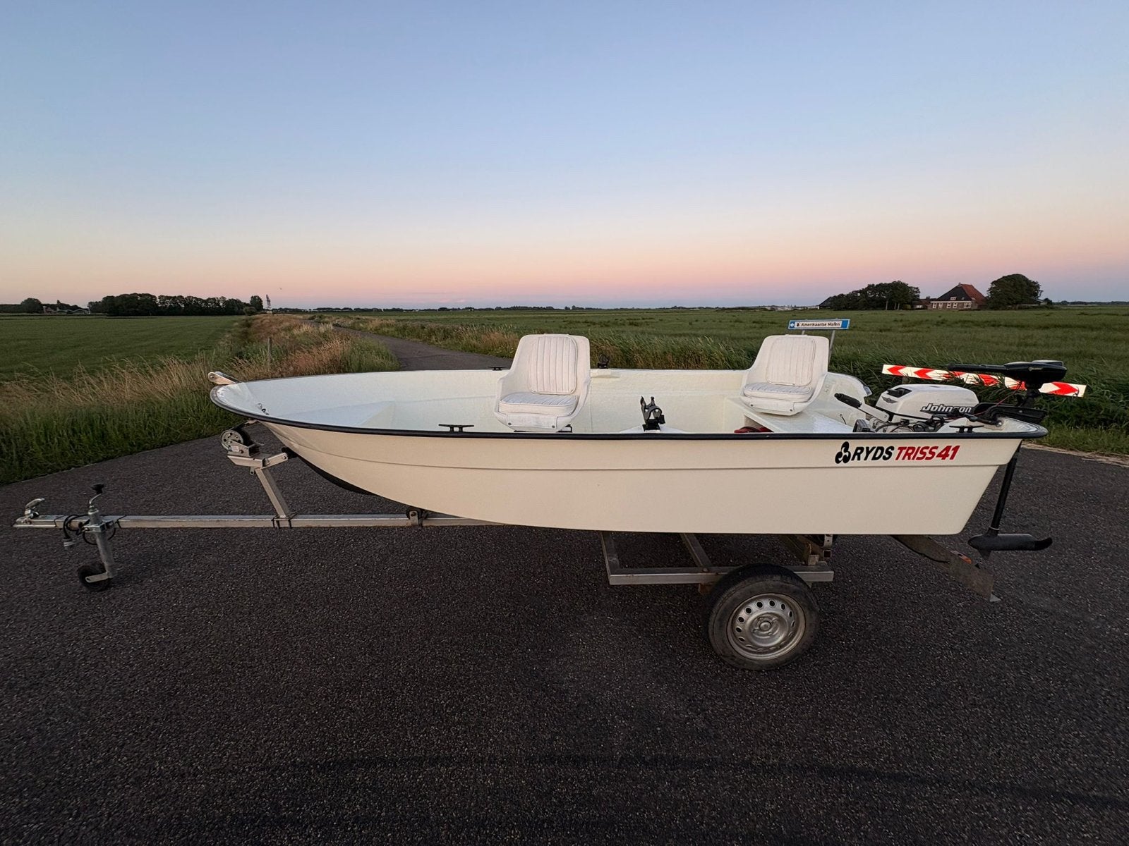 Ryds Triss 41 visboot - compleet en vaarklaar!, Watersport en Boten, Vis- en Consoleboten, Ophalen, Overige merken, Gebruikt, Tot 10 pk