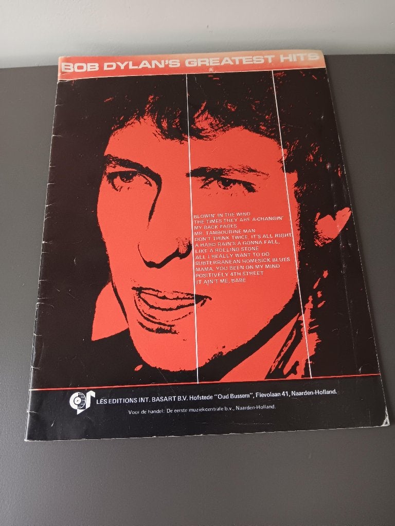 Bob Dylans Greatest Hits bladmuziek songbook, Ophalen of Verzenden, Gebruikt, Artiest of Componist, Populair