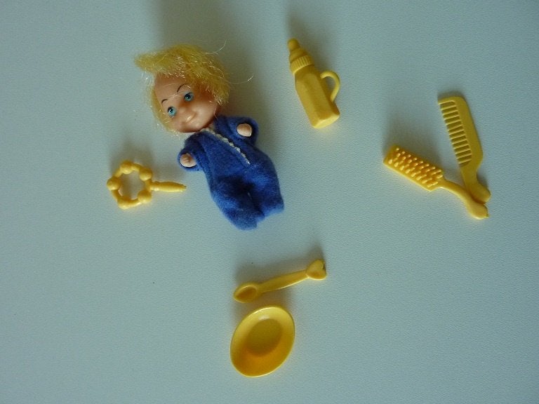 popje mini pop rammelar zuigfles borstel kam lepel etensbord, Ophalen, Nieuw, Accessoires