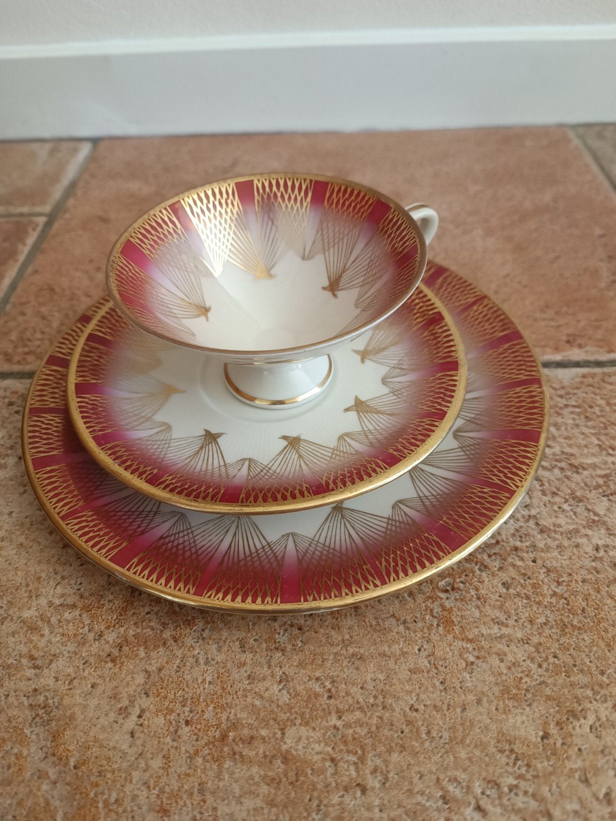 Vintage Bavaria FW 34 porseleinen theeservies, Ophalen of Verzenden