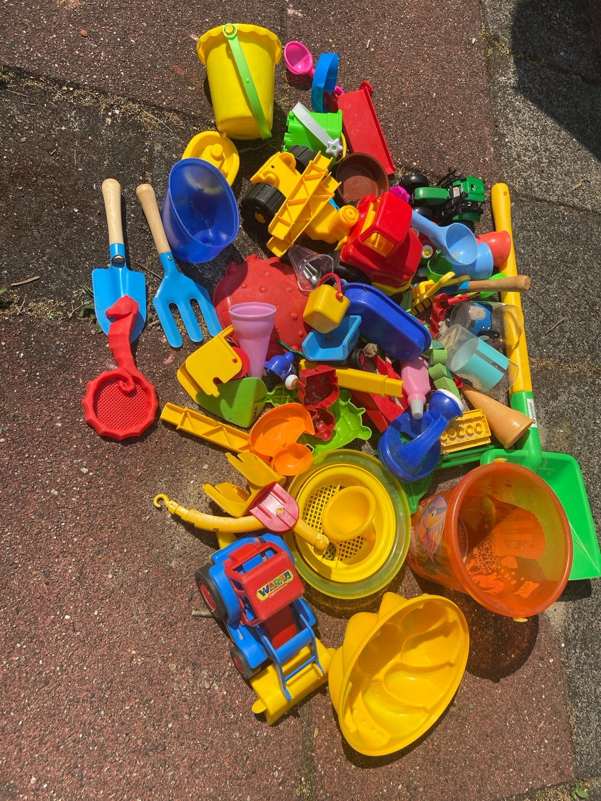 Grote set zand/strandspeelgoed, Ophalen, Gebruikt