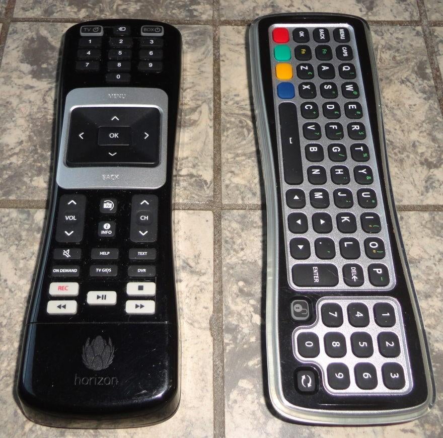 Horizon Mediabox XL afstandsbediening met toetsenbord, Audio, Tv en Foto, Afstandsbedieningen, Zo goed als nieuw, Origineel, Ophalen of Verzenden