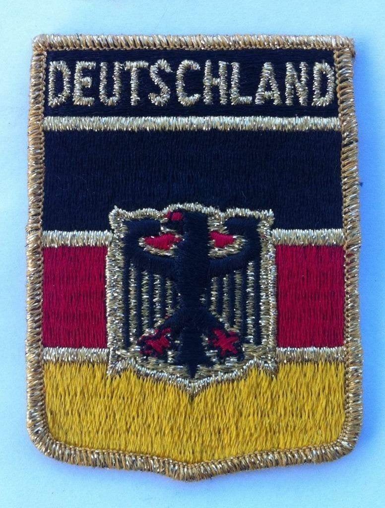 duitsland vlag adelaar met goud draad patch badge opnaai, Ophalen of Verzenden, Nieuw