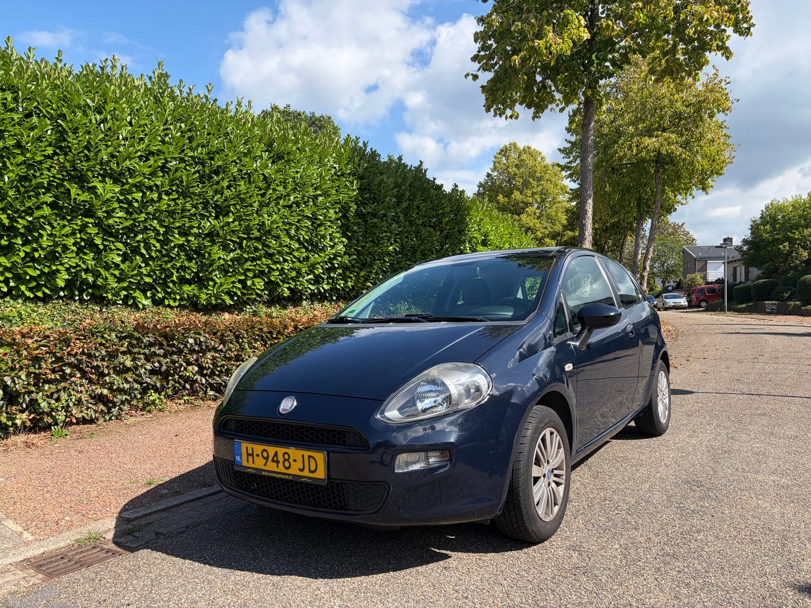 Fiat Punto 1.2 51KW/69PK 3DR Grande 2012 Blauw, Auto's, Voorwielaandrijving, 40 €/maand, 1242 cc, 4 cilinders