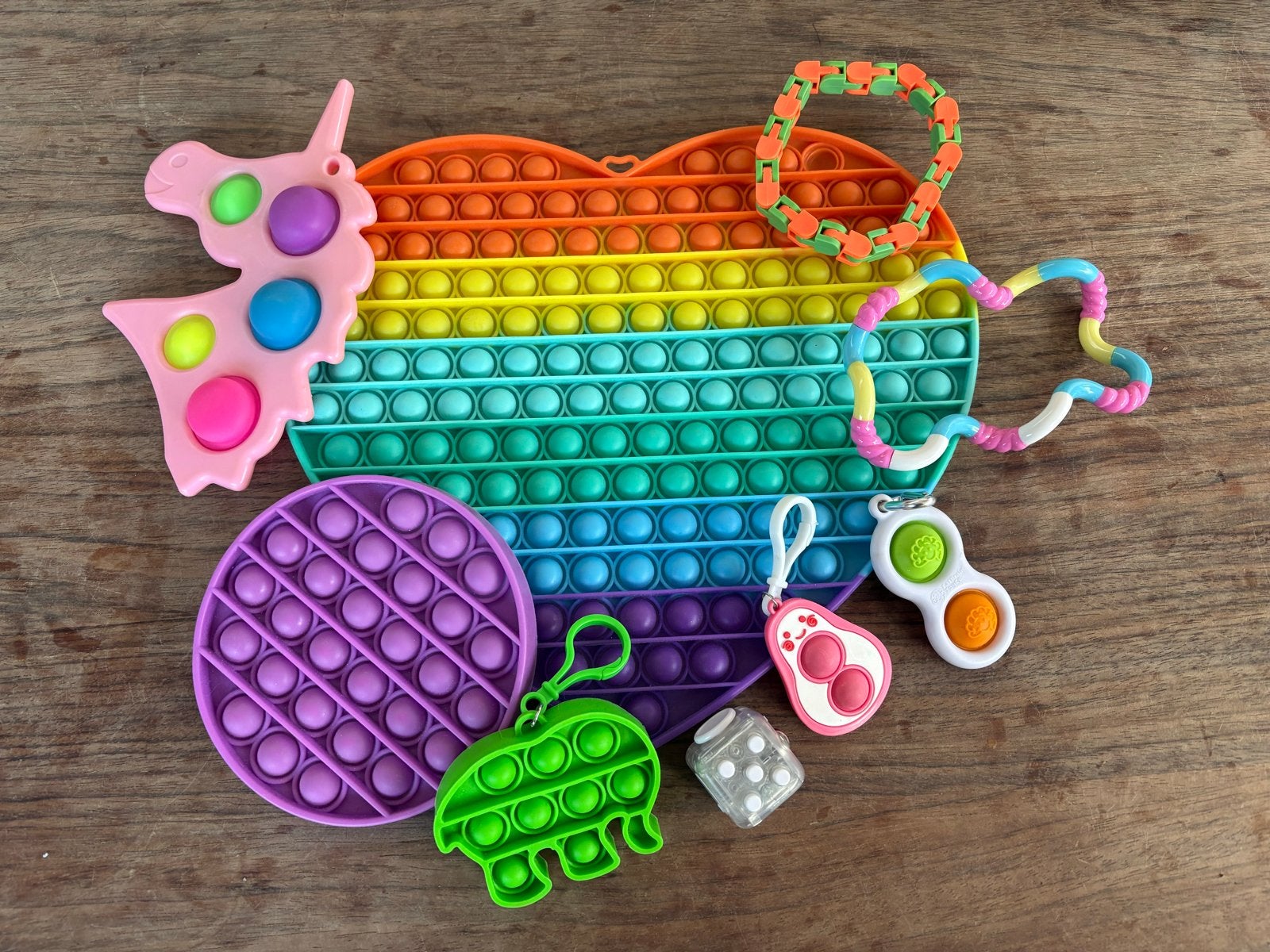 Grote collectie fidget toys - Pop It, Simple Dimple, etc., Ophalen of Verzenden, Zo goed als nieuw, Jongen of Meisje