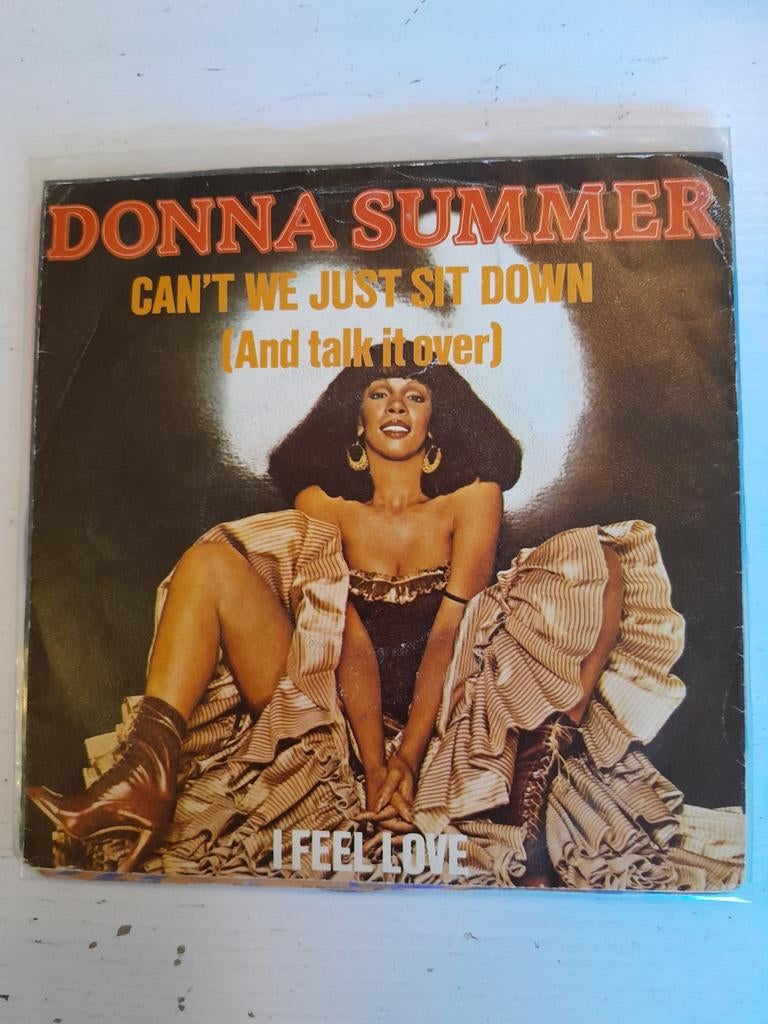 Donna summer 7 inch can,t we just sit down, Ophalen of Verzenden, Zo goed als nieuw, Pop