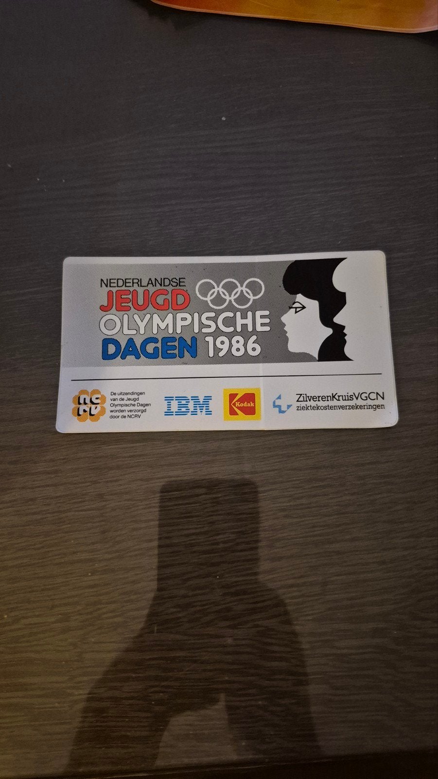 Sticker Nederlandse Jeugd Olympische Dagen 1986, Ophalen of Verzenden, Zo goed als nieuw, Sport