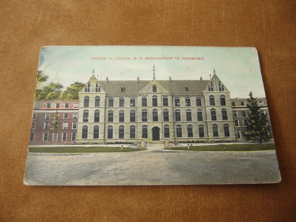 WARMOND  =  R.C. SEMINARIUM   BRIEFKAART 1912, Ophalen of Verzenden, Voor 1920, Gelopen, Zuid-Holland