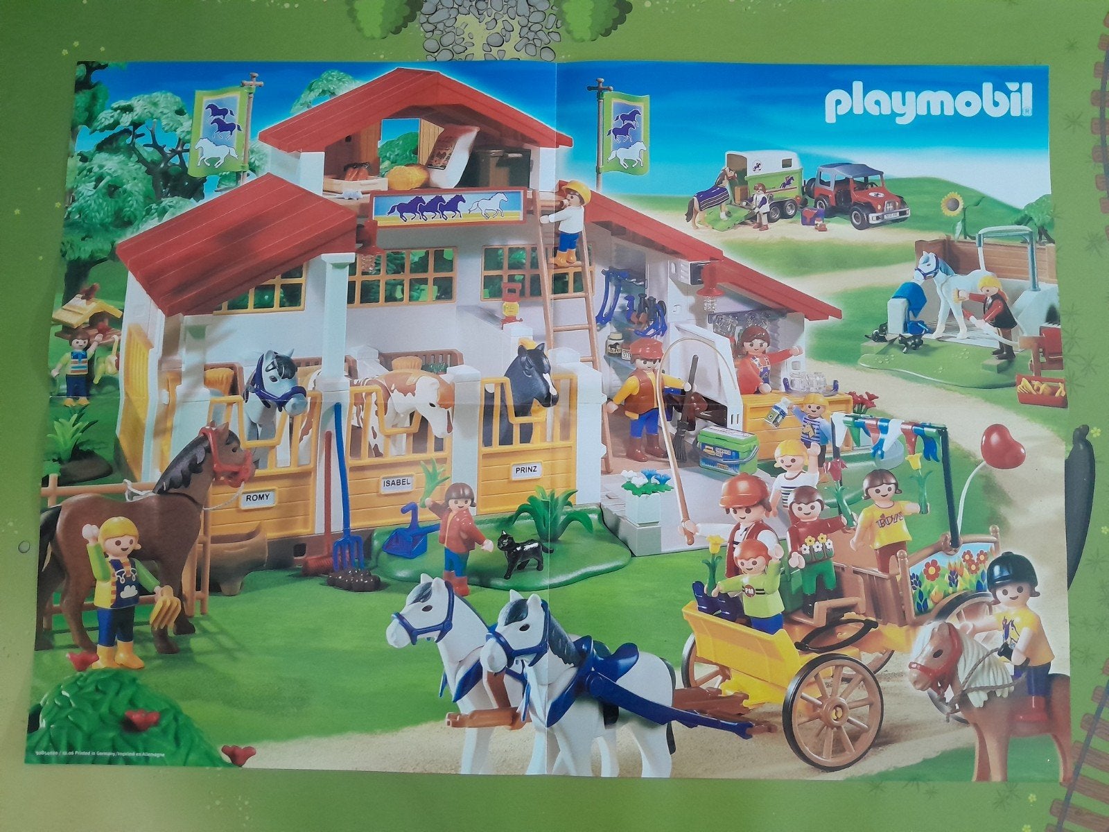 vintage Playmobil poster Country Paardenmanege thema, Ophalen of Verzenden, Zo goed als nieuw, Country
