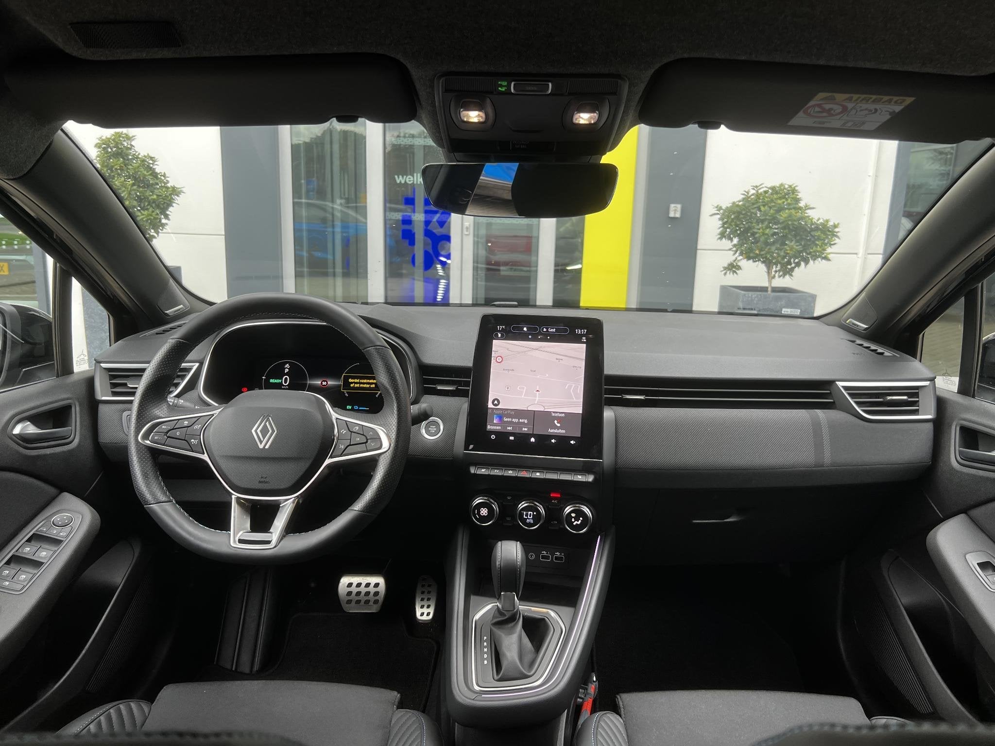 Renault Clio 1.6 E-Tech Full Hybrid 145 esprit Alpine | Dode, Gebruikt, Met garantie (alle), Leder en Stof, Zwart