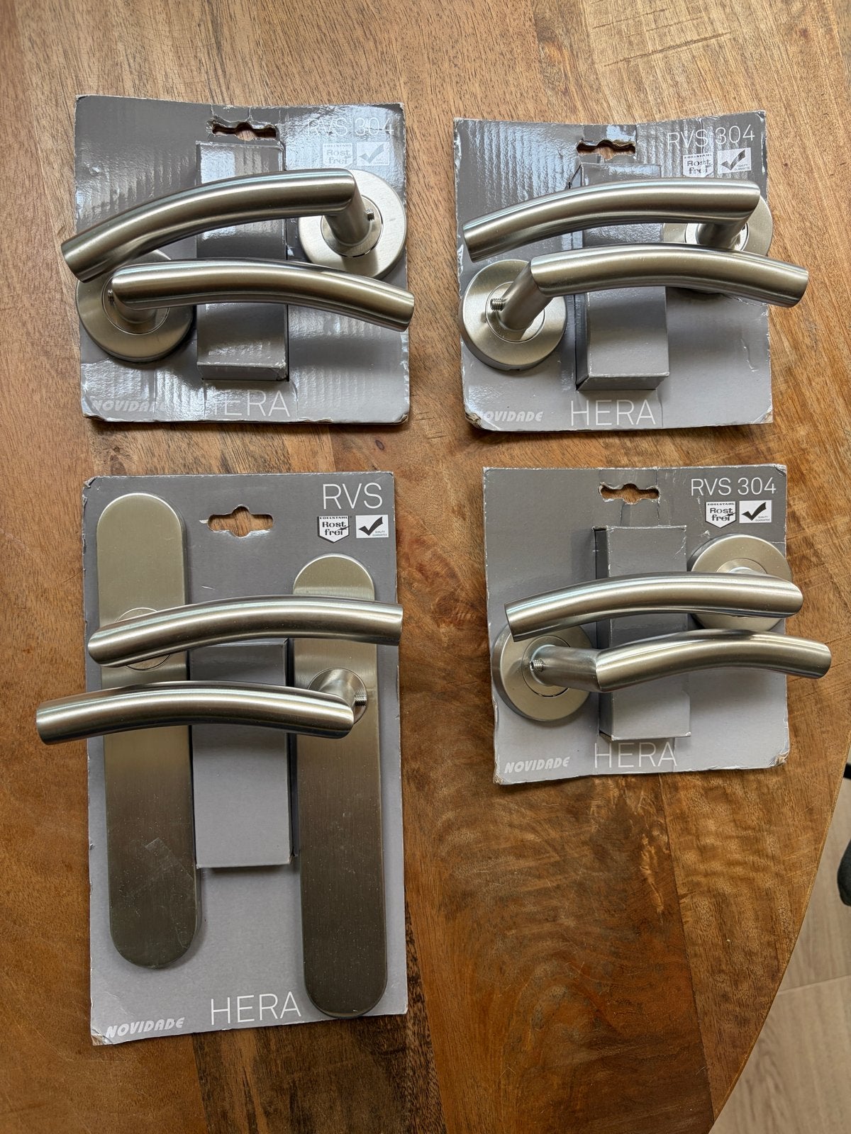 Van de Gamma serie Hera RVS deurbeslag nieuw, Ophalen of Verzenden, Nieuw, Rvs, Klink of Kruk