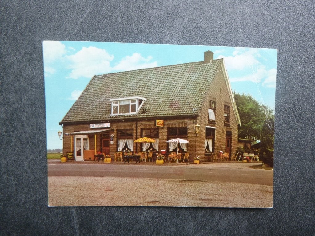 Veeningen, cafe Poortman, Verzenden, 1980 tot heden, Ongelopen, Noord-Brabant