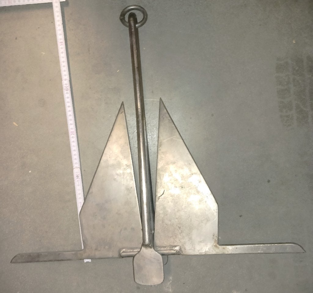 anker materiaal RVS ca 60 cm breedte, Watersport en Boten, Bootonderdelen, Ophalen of Verzenden, Zo goed als nieuw, Ankeren en Afmeren