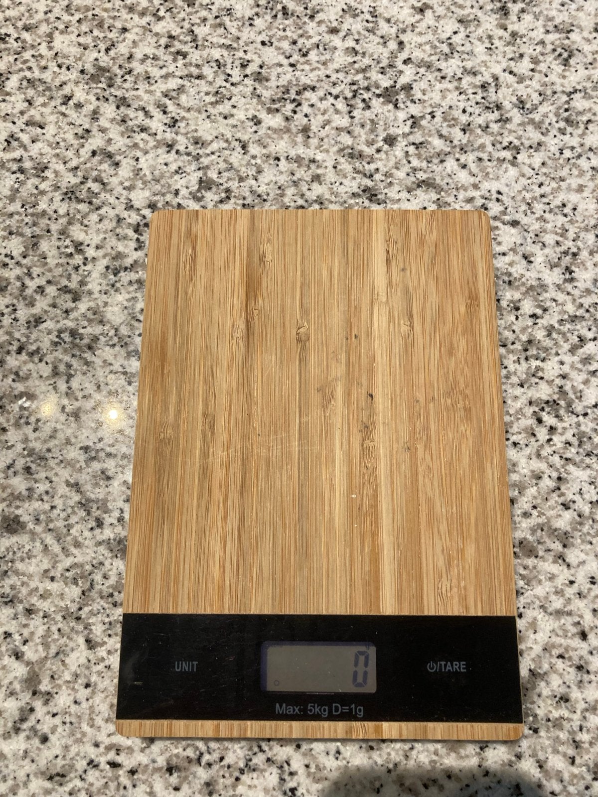 Bamboe Keukenweegschaal - Digitaal, Minder dan 10 kg, Keukenweegschaal, Ophalen of Verzenden, Fijner dan 1 gram