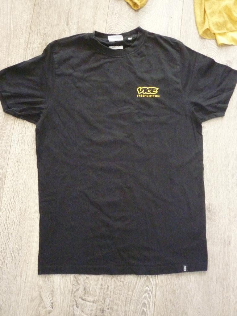 Zwart T shirt maat M met opdruk op rug, Ophalen of Verzenden, Zo goed als nieuw, Maat 52/54 (L), Zwart