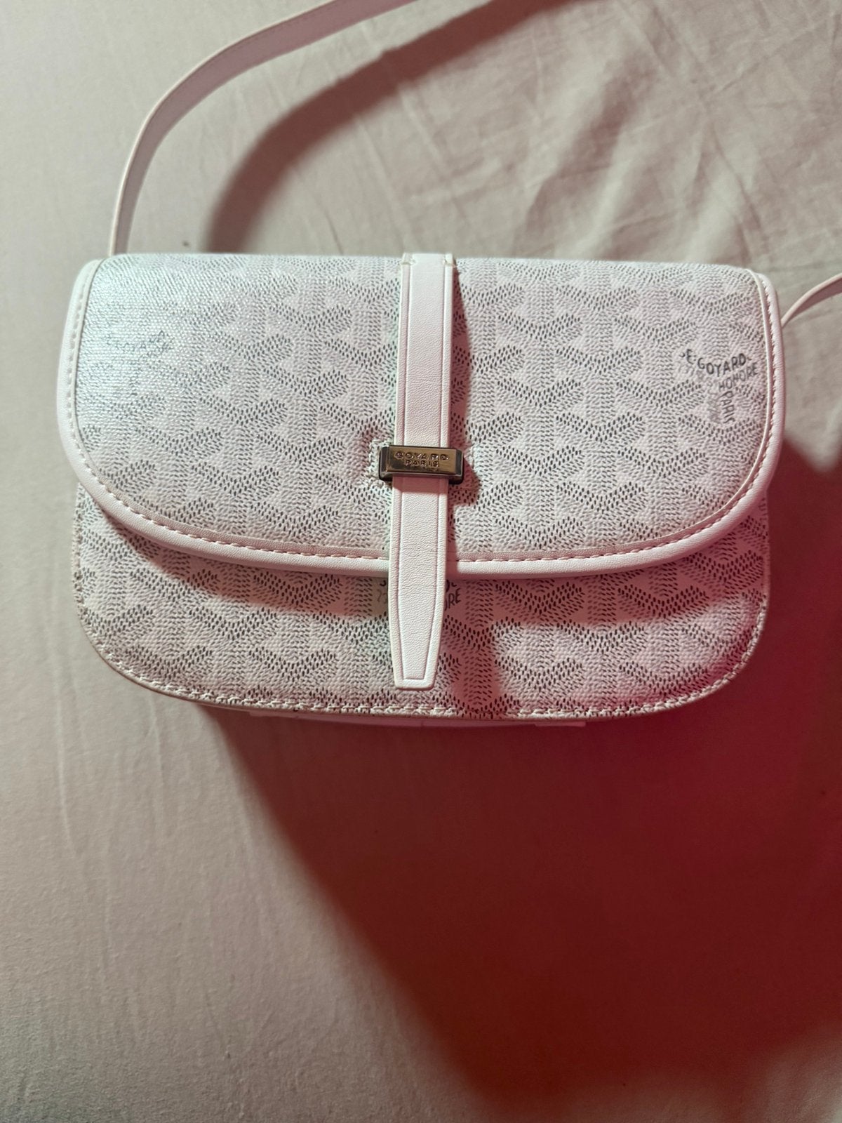 goyard tas, Ophalen, Zo goed als nieuw, Wit, Schoudertasje