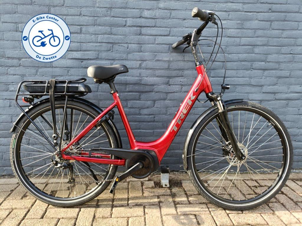 Trek Verve+ 1 Lowstep 500Wh 2020 12750km Dames Rage Red 50cm, Fietsen en Brommers, Elektrische fietsen, Overige merken, Gebruikt