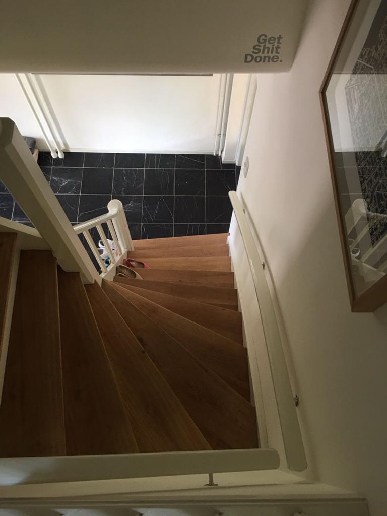 Zwarte vloertegels - Marmerlook, Doe-het-zelf en Verbouw, Tegels, Ophalen, Gebruikt, Keramiek, 5 tot 10 m²