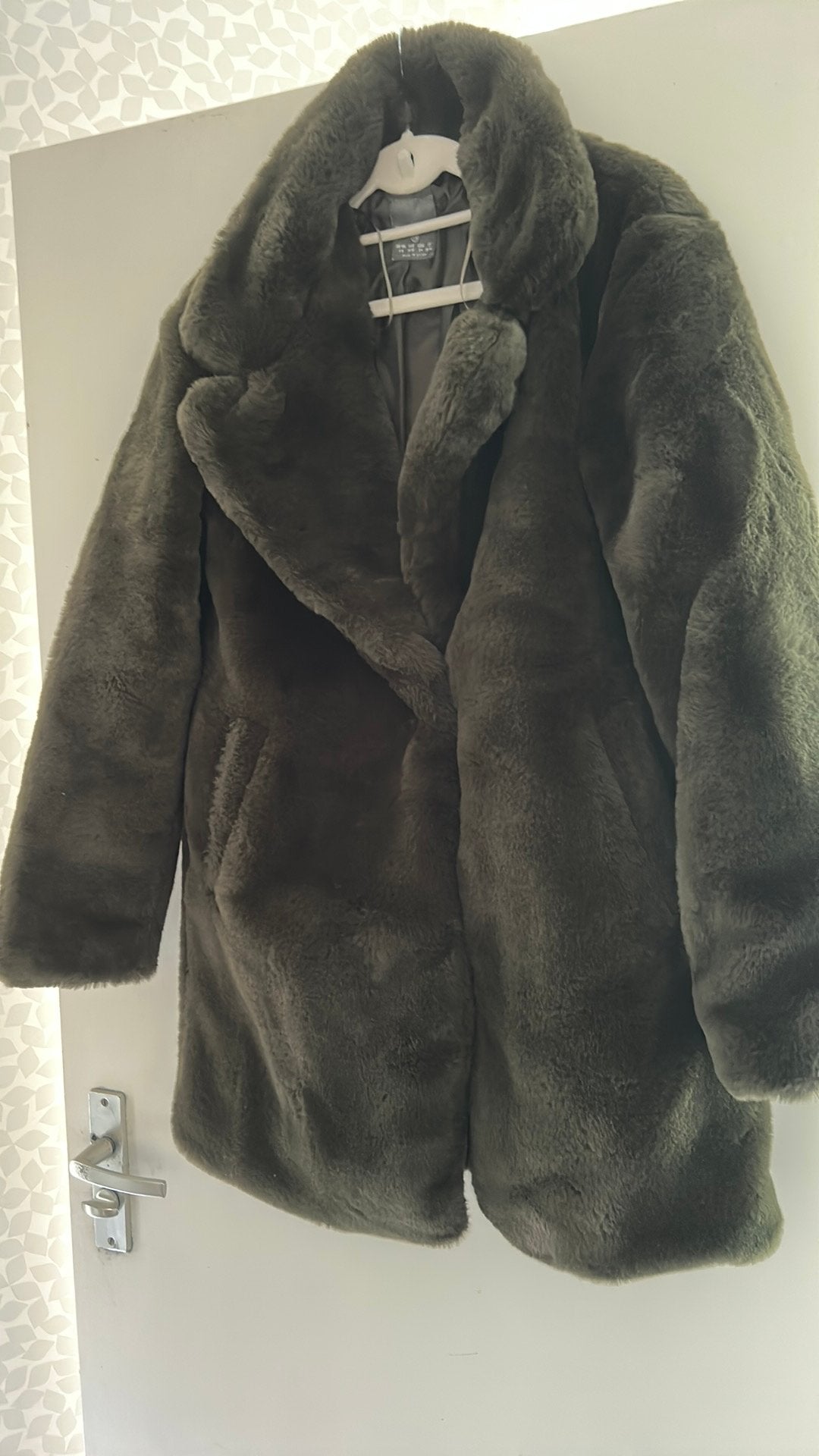 Winterjas bont olijfgroen maat XS, Kleding | Dames, Jassen | Winter, Ophalen of Verzenden, Zo goed als nieuw, Maat 34 (XS) of kleiner