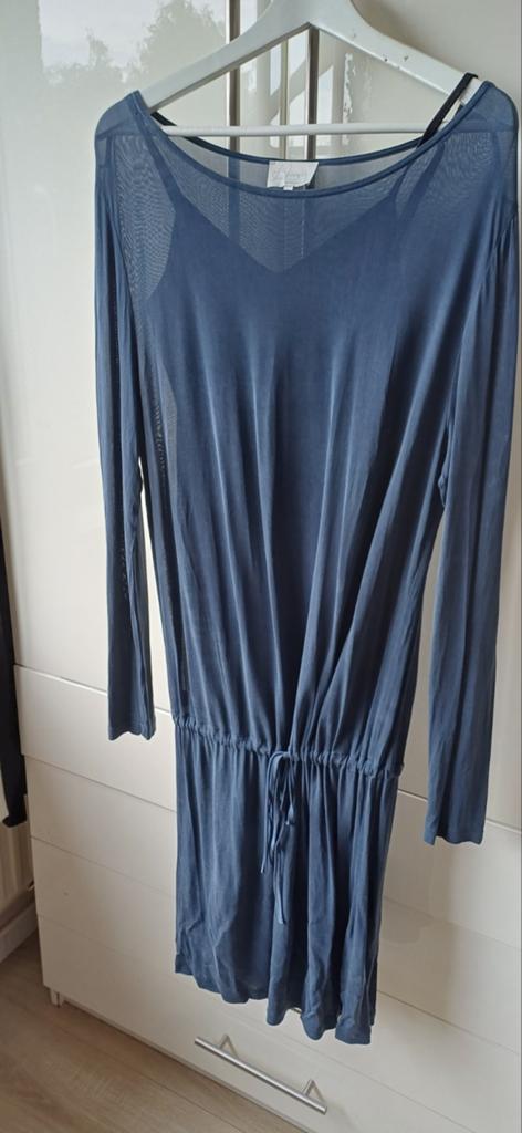 Blaumax jurk mt.38 cupro stof + onderjurk, Kleding | Dames, Ophalen of Verzenden, Zo goed als nieuw, Maat 38/40 (M), Onder de knie