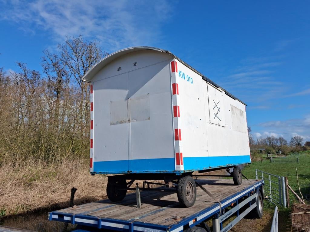 Schaftwagen,pipowagen, - Ideaal voor bouwplaats of evenement, Doe-het-zelf en Verbouw, Ophalen of Verzenden, Gebruikt