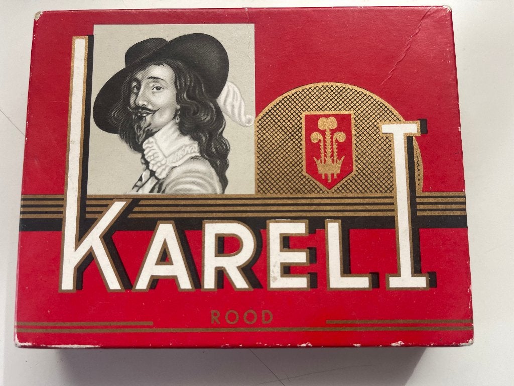 Vintage;  Karel I Sigaren Doosje - Rood (20 Senoritas), Verzamelen, Ophalen of Verzenden, Gebruikt
