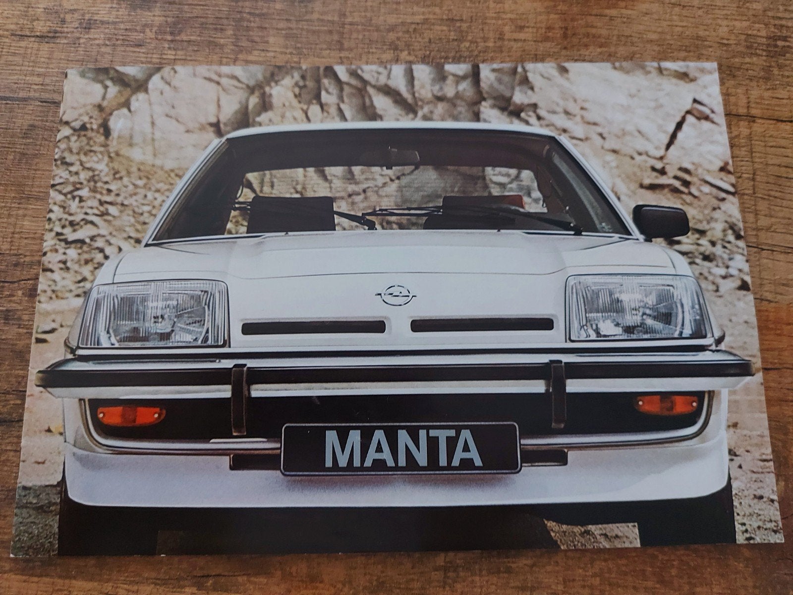 Keurige 1977 Duitse Opel Manta folder + specificaties, Ophalen of Verzenden, Zo goed als nieuw, Opel