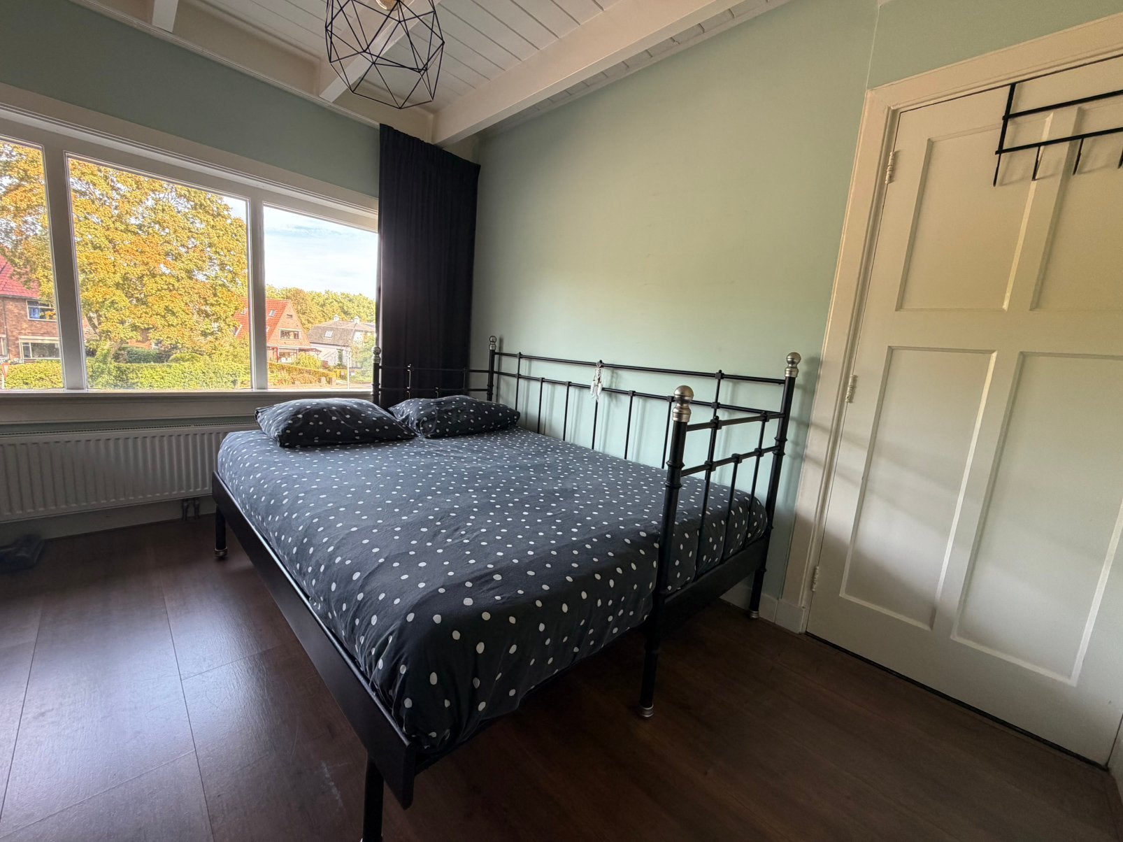 IKEA BED, Zwart, Tweepersoons, Ophalen of Verzenden, 200 cm