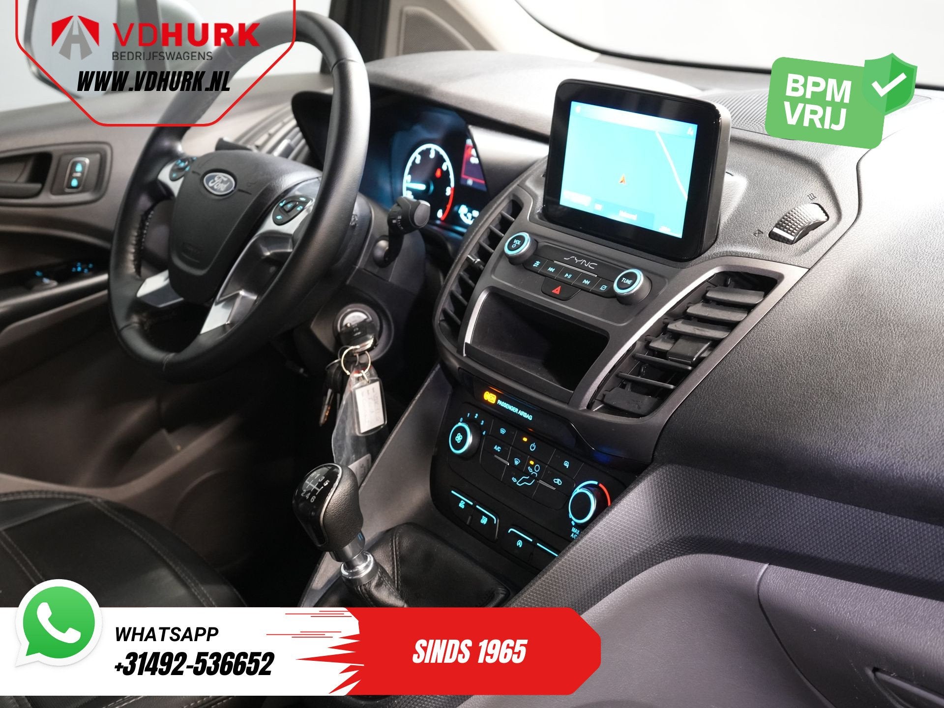 Ford Transit Connect 1.5 TDCI 100 pk Trend L2 Riem V.V/ Carp, Auto's, 1390 kg, 101 pk, Gebruikt, Euro 6
