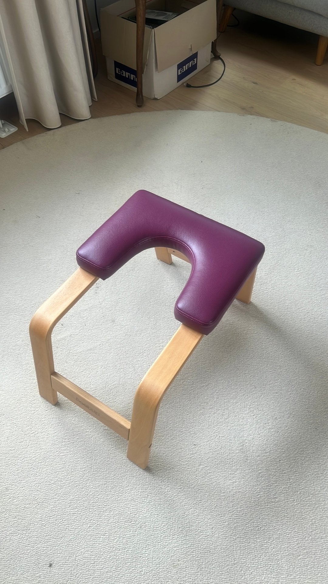Feetup Trainer Yoga Krukje - Paars, Sport en Fitness, Yoga en Pilates, Ophalen, Zo goed als nieuw, Yoga-accessoire
