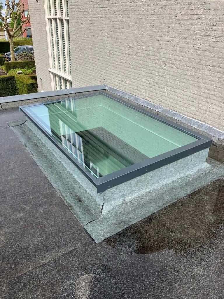 Lichtstraat Meranti 2000x1000 met HR++ veiligheidsglas, Doe-het-zelf en Verbouw, Glas en Ramen, Ophalen of Verzenden