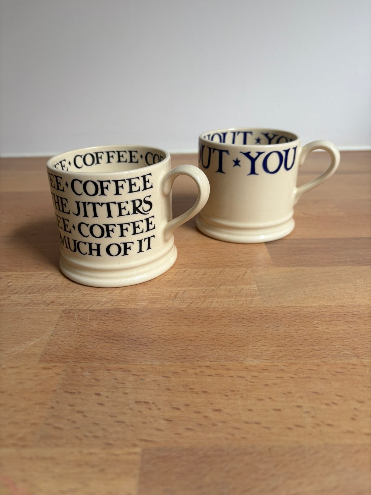 Emma Bridgewater mokken Toast&Marmelade / Blue Skies, Antiek en Kunst, Ophalen of Verzenden