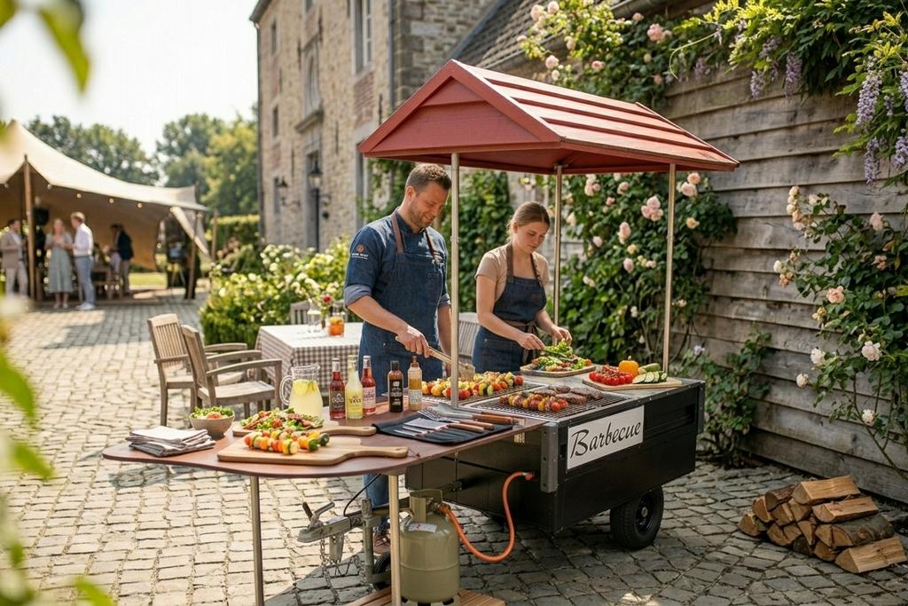 Te Huur: Barbecue Aanhanger ideaal voor Feesten & Partijen!, Ophalen, Zo goed als nieuw