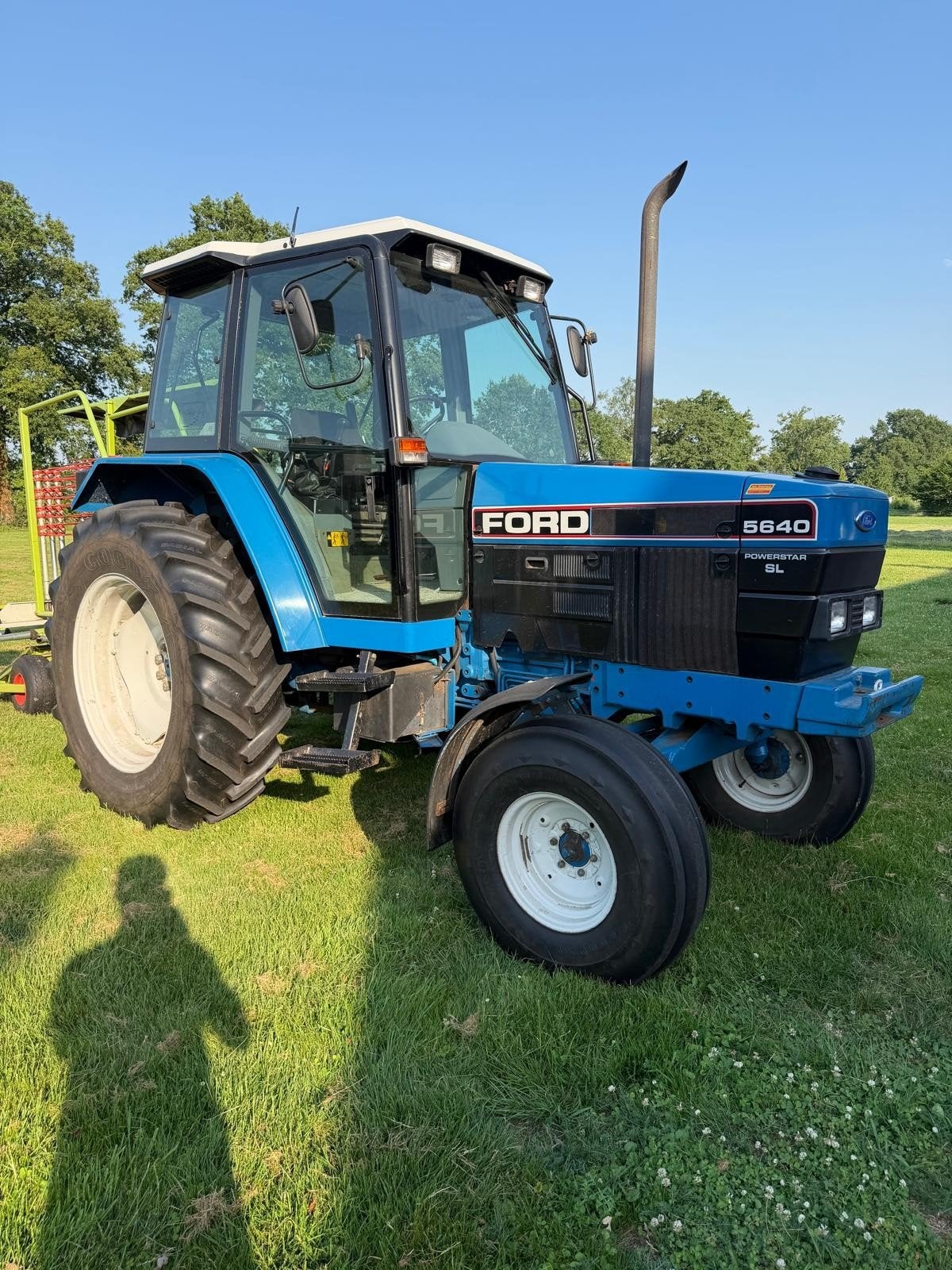 Ford 5640 Powerstar SL Tractor -met new holland BC 5060, Ophalen, Gebruikt, Tot 80 Pk, Ford