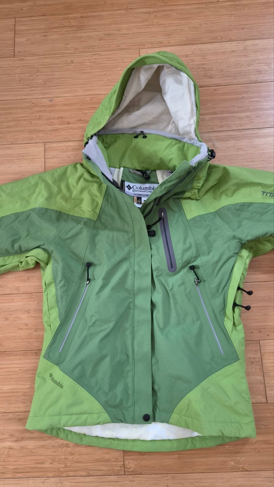 winter- /buitensport jas columbia dames, Nieuw, Ophalen of Verzenden, Columbia titanium, Maat 36 (S)