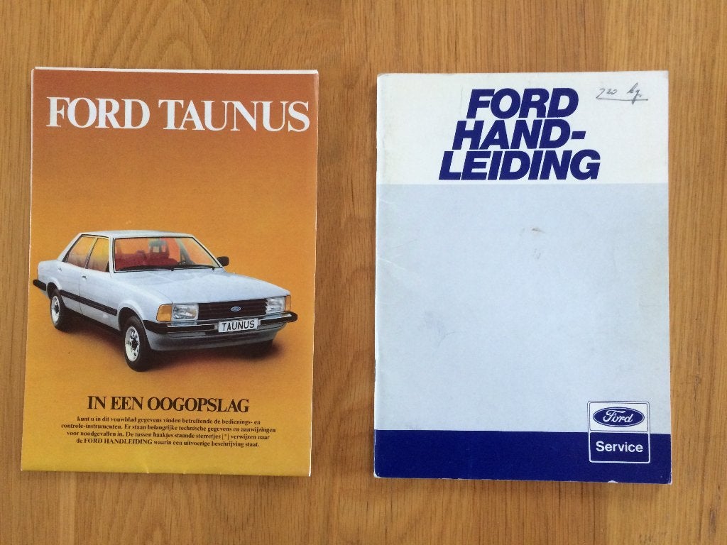 RUILEN: mooie Ford Taunus TC3 oldtimer handleiding boekjes, Ophalen of Verzenden