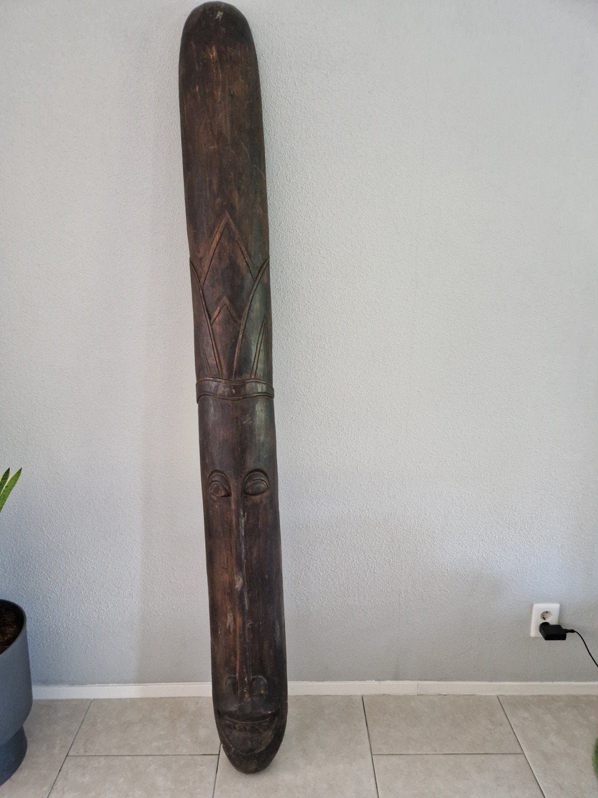 Groot handgemaakt Afrikaans masker 200 cm, Ophalen