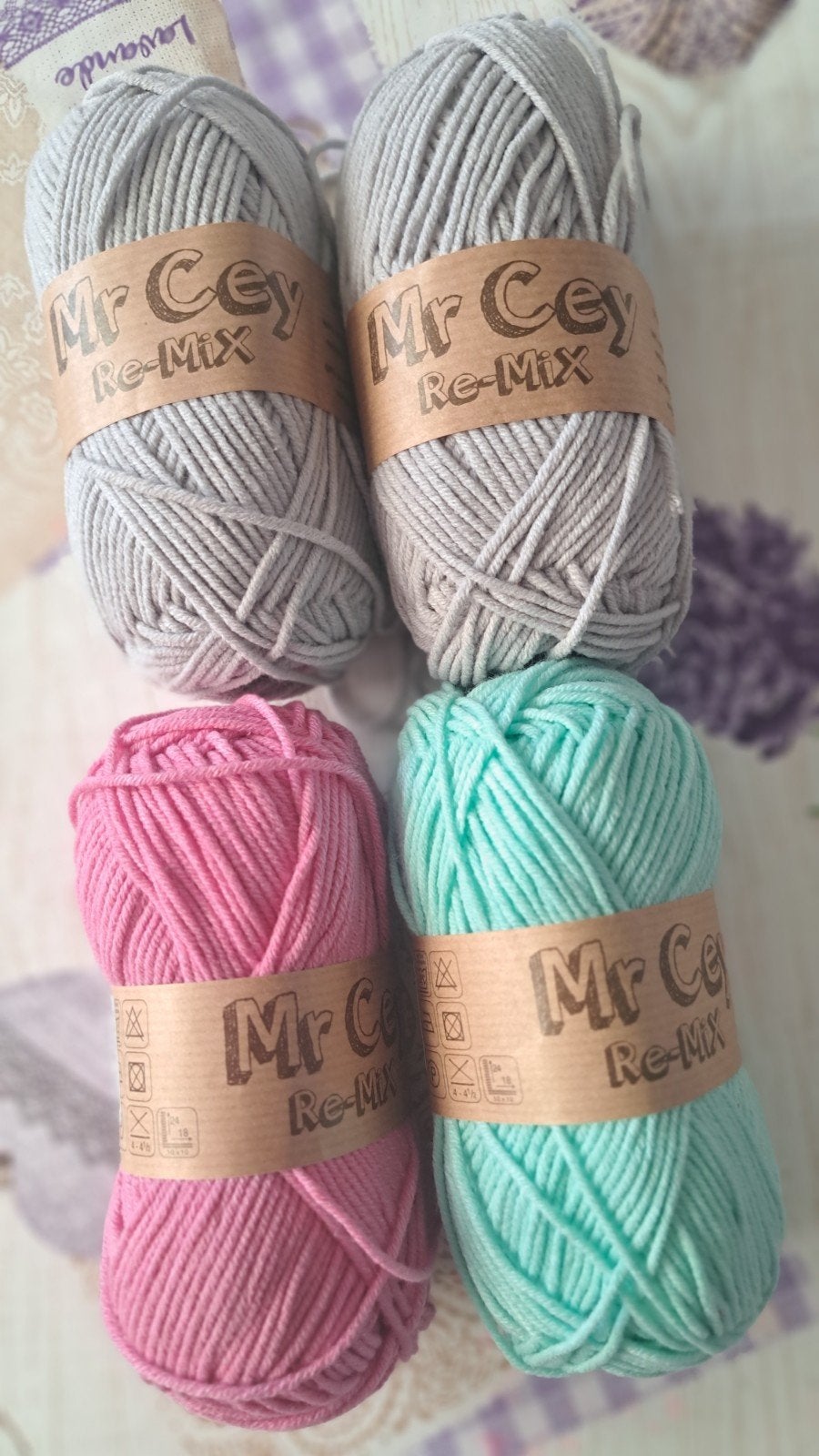 Mr Cey Cotton Re-Mix Brei- en Haakgaren - 4 bollen, Ophalen of Verzenden, Nieuw, Breien of Haken, Wol of Garen