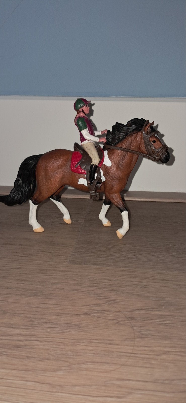 Schleich - Samengestelde set ruiter met paard, Kinderen en Baby's, Speelgoed | Overig, Ophalen of Verzenden, Zo goed als nieuw