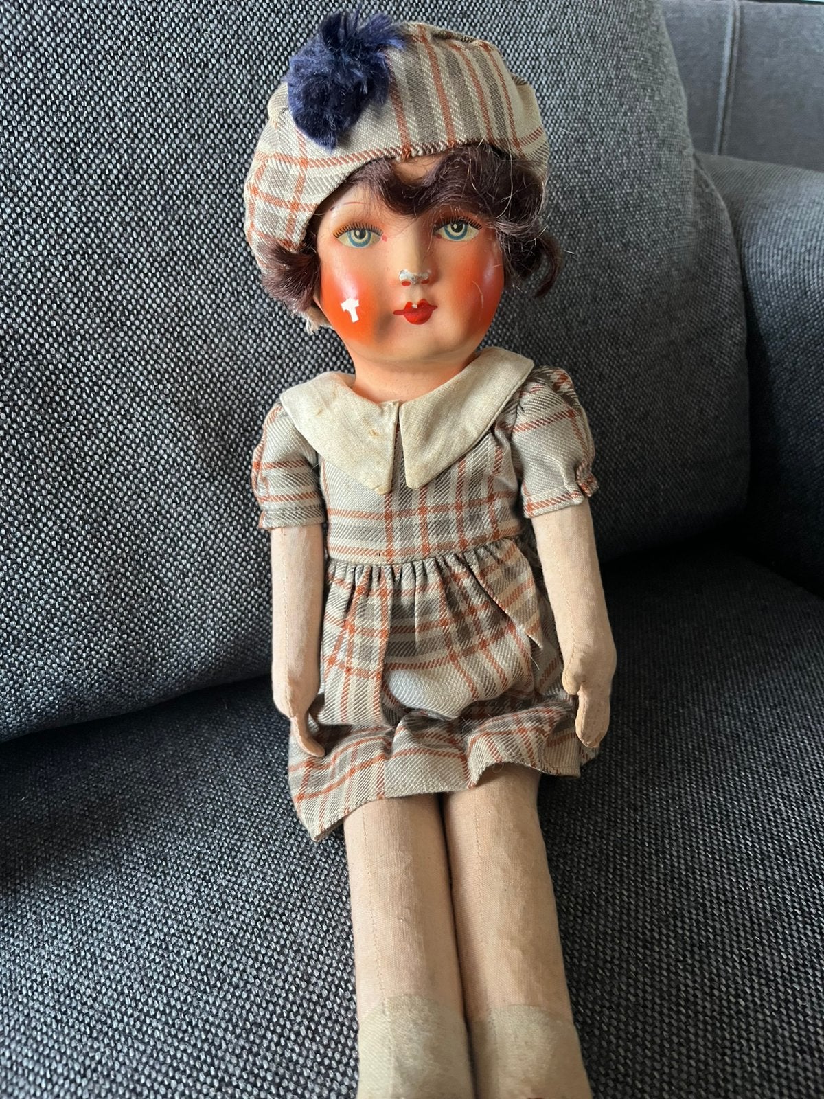 Prachtige antieke zeer oude pop, Antiek en Kunst, Ophalen of Verzenden