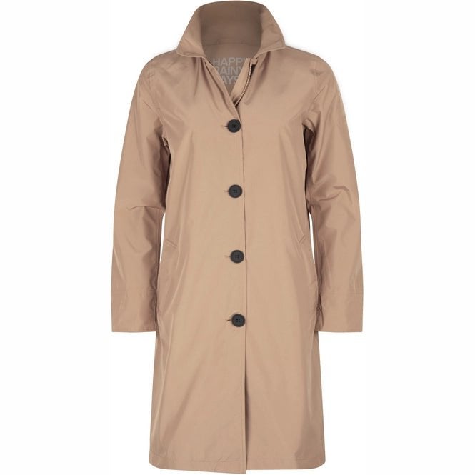Happy Rain Days - Dames Regenjas Bilbao beige brown- maat S, Overige kleuren, Info@happyrainydays.nl, Jaagpad 32 1059 BP Amsterdam