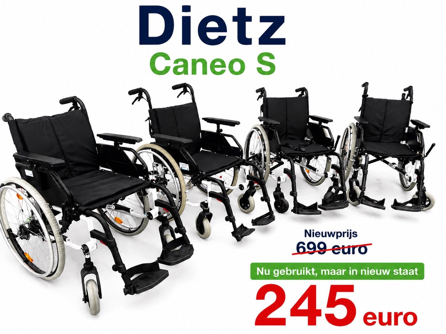 Rolstoel Dietz Caneo betrouwbare stevige duitse makelij., Meer info ☎️0️⃣6️⃣➖2️⃣0️⃣9️⃣0️⃣1️⃣0️⃣4️⃣0️⃣, Zo goed als nieuw, Adres: Reutäckerstraße 12, 76307 Karlsbad, Duitsland