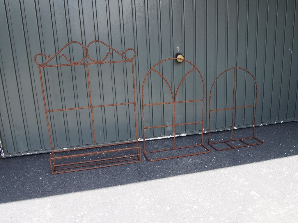 3 Roestige Decoratieramen - Diverse Maten, Tuin en Terras, Ophalen, Gebruikt