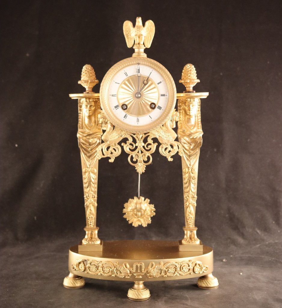 Antieke Franse Empire pendule, Ophalen of Verzenden
