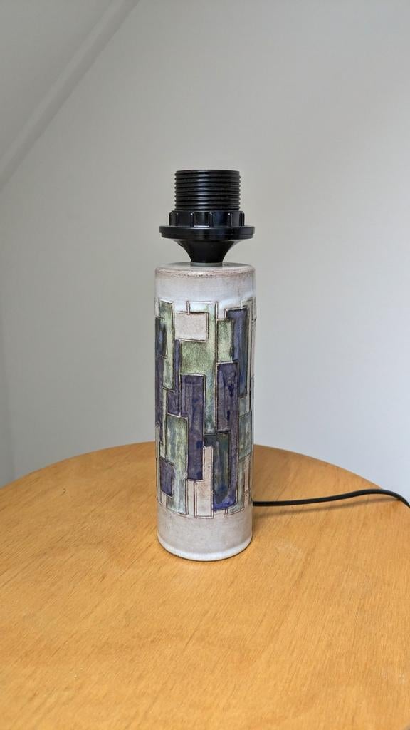 Mobach keramische tafellamp, Huis en Inrichting, Lampen | Tafellampen, Ophalen of Verzenden, Zo goed als nieuw, Minder dan 50 cm