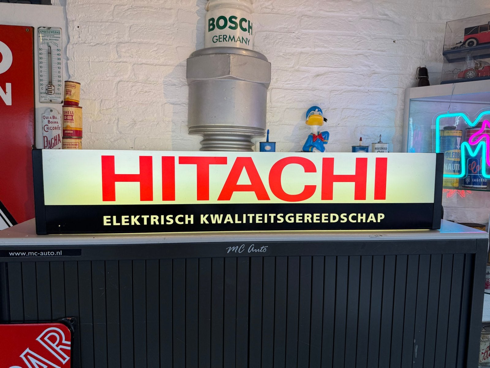 Vintage Hitachi Lichtbak - Elektrisch Kwaliteitsgereedschap, Ophalen, Gebruikt, Lichtbak of (neon) lamp