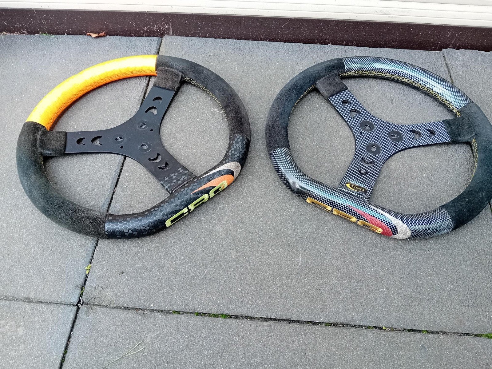 2x kartstuur formaat mini origineel CRG, Ophalen of Verzenden, Gebruikt, Onderdelen Kart