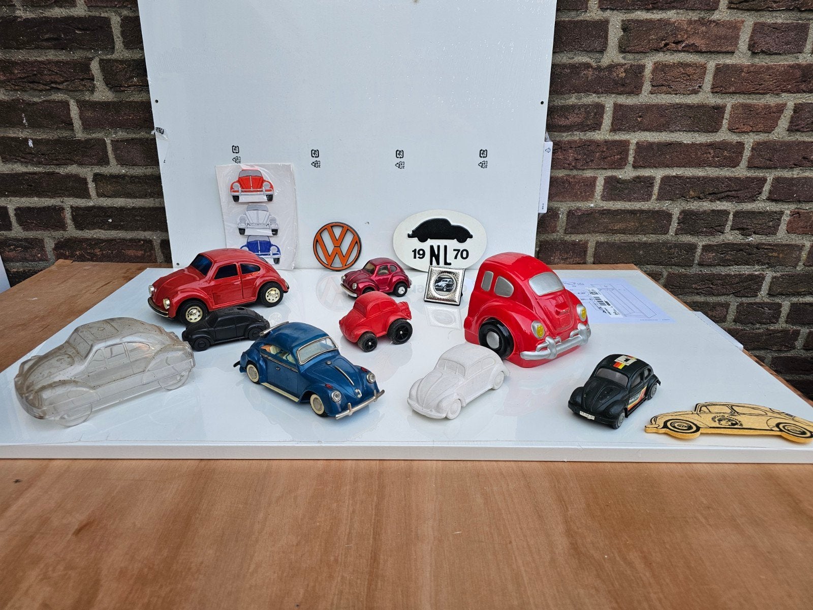 Volkswagen Kever verzameling / decoratie lot, Ophalen of Verzenden, Gebruikt, Versiering, Geboorte of Huwelijk